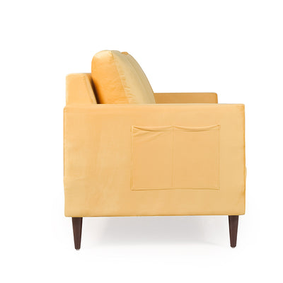 Bagato 3 Seater in Yellow Velvet