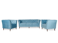 Watson Sofa Set In Premium Velvet Fabric (3+1+1)