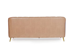 Nelio 3+2 Sofa Set in Brown Leatherette