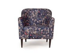 Lucas Lounge Chair In Floral Printed Fabric