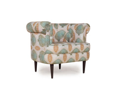 Bardot Lounge Chair In Floral Premium Suede