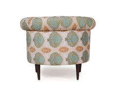 Bardot Lounge Chair In Floral Premium Suede
