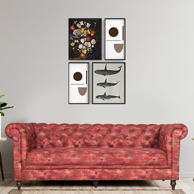 Berlin Three Seater Sofa In Premium Suede Fabric