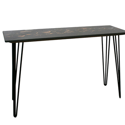 Stella Console In Black Marble Top