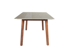 Advik marble dining table 6 seatar Set In Victoria Chairs
