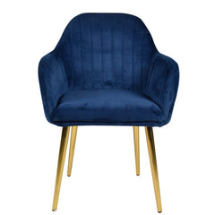 Harley Slipper Chair With Golden Legs