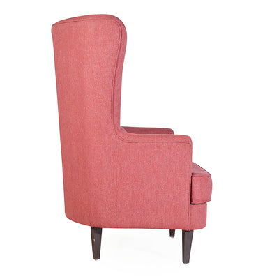 Titus Beauty High Back Wing Chair Jute Fabric