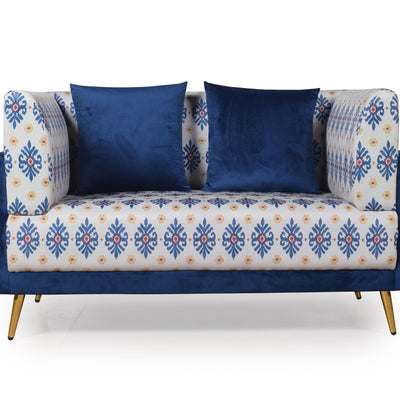 Dylon 2 Seater Love Seat in Velvet  fabric