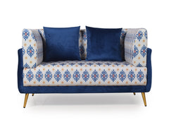 Dylon 2 Seater Love Seat in Velvet  fabric