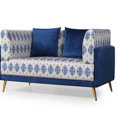 Dylon 2 Seater Love Seat in Velvet  fabric