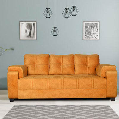 Marina 3 Seater In Premium Suede Fabric