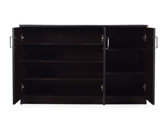 Lydia Shoe Cabinet 3 Door Finish Dark Walnut