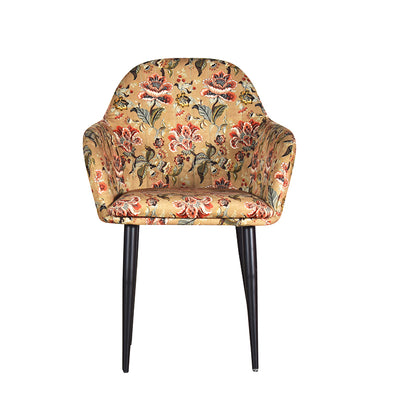 Harley Slipper Chair In Multicolor Fabric