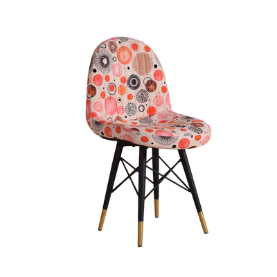 Milan Accent Chair In Premium Velvet Multi Color Fabric