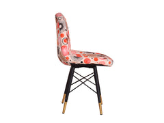 Milan Accent Chair In Premium Velvet Multi Color Fabric