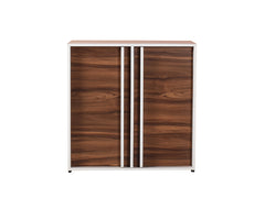 Cora Shoe Cabinet 2 Door Finish Walnut (White Oak)