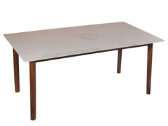 Ryan marble dining table 6 seater Set In Capra Chairs