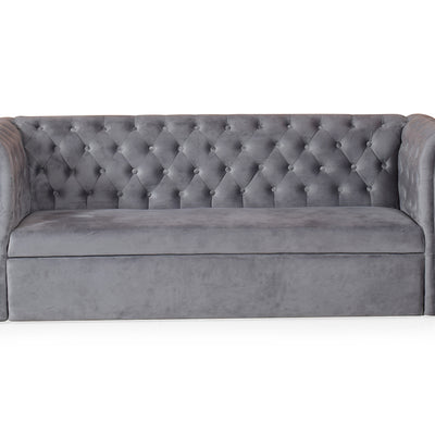 Berlin Sofa cum Bed In Grey Color
