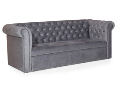 Berlin Sofa cum Bed In Grey Color