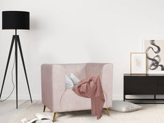 Haaken 1 Seater Sofa in Premium Velvet Fabric