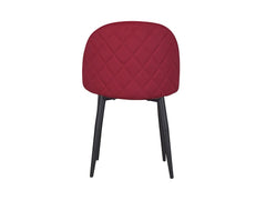 Noel Accent Chair In Premium Velvet Maroon Fabric