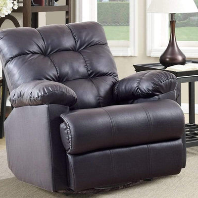Chandler Rocker Recliner In Leatherette Upholstery GMC Standard Sofa FN-GMC-003575