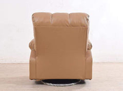 Chandler Rocker Recliner In Sand Brown Leatherette GMC Standard Sofa FN-GMC-003335