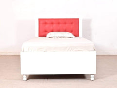 Dakota Mini Queen Bed With Storage In White GMC Standard Beds FN-GMC-004298