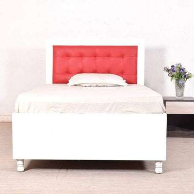Dakota Mini Queen Bed With Storage In White GMC Standard Beds FN-GMC-004298