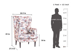Titus Beauty High Back Wing Chair