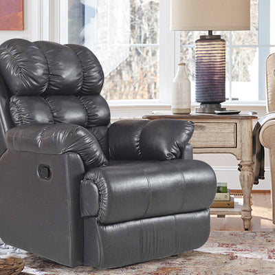 Adana Recliner 360° revolving In Leatherette Upholstery