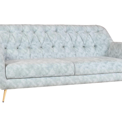 Lorenzo 3 Seater Sofa in Premium Green Suede fabric