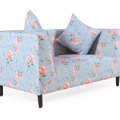 Liana Loveseat In Floral Cotton Fabric