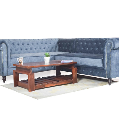 Berlin Sectional Sofa In Premium Suede Fabric
