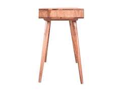 Roswell Study Desk In Teak Finish & White Drawer