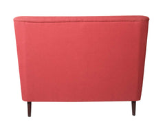 Frida Loveseat 2 Seater Sofa In Red Cotton Fabric