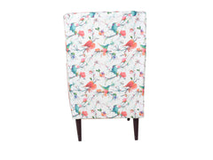 Genoa Wing Chair in Floral Cotton Fabric