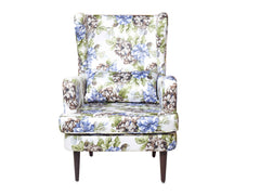 Genoa Wing Chair in Floral fabric