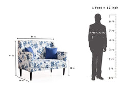 Henry Loveseat in Peacock Floral Print GMC Express Sofa FN-GMC-008836