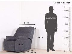 Molly 360 Rotating cum Rocking Recliner GMC Standard Sofa FN-GMC-003334