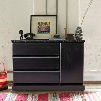 Mini Renden Chest Of Drawers With Faux Marble Top