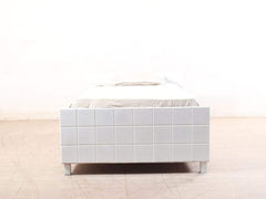 Valor Mini Queen Size Bed With Box Storage In White Finish