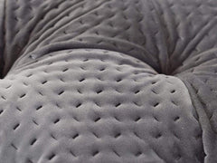 Winchester Ottoman In Grey Premium Fabric