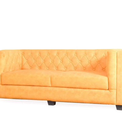 Windsor Three Seater Sofa In Premium Yellow Casa Bonita Fabric GMC Standard Sofa FN-GMC-006081